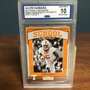 Alvin Kamara 2017 Panini Contenders School Colors Gem Mint 10